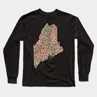 Maine in flowers Long Sleeve T-Shirt